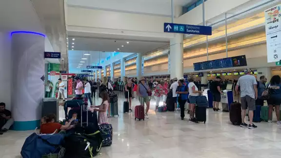 Son ocho vuelos retrasados en el aeropuerto de Cancún este sábado Son ocho vuelos retrasados en el aeropuerto de Cancún este sábado