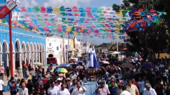 Este domingo se realizó la procesión en honor a la Virgen de la Inmaculada Concepción en Temax Este domingo se realizó la procesión en honor a la Virgen de la Inmaculada Concepción en Temax