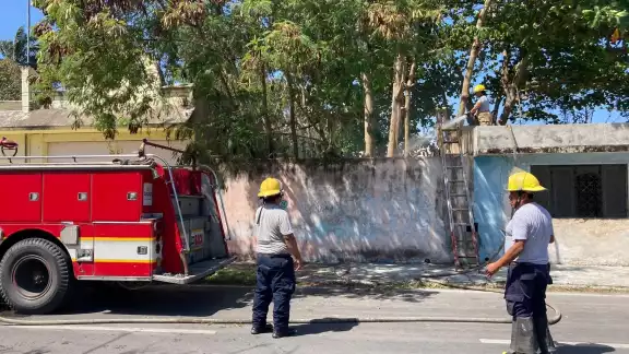Bomberos apagaron las llamas y recomendaron a los vecinos que eviten las quemas clandestinas de basura Bomberos apagaron las llamas y recomendaron a los vecinos que eviten las quemas clandestinas de basura