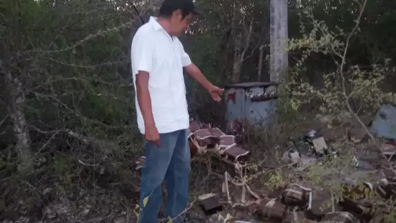 El cobre de un transformador de la CFE en Baca fue robado El cobre de un transformador de la CFE en Baca fue robado