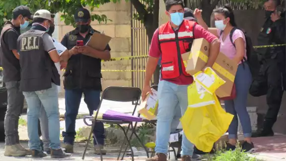 Toda el área fue acordonada luego de la muerte