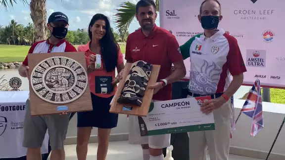 Ben Clark conquistó el Major De Footgolf en Cancún Ben Clark conquistó el Major De Footgolf en Cancún