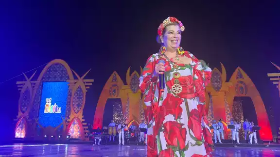 La colombiana cantó sus mejores éxitos La colombiana cantó sus mejores éxitos