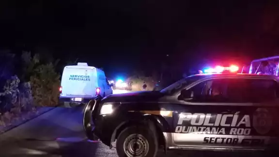 La calle fue cerrada por la Policía Quintana Roo La calle fue cerrada por la Policía Quintana Roo