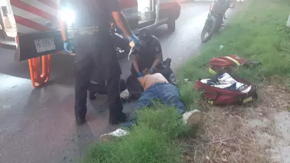Ambos fueron trasladados a un hospital