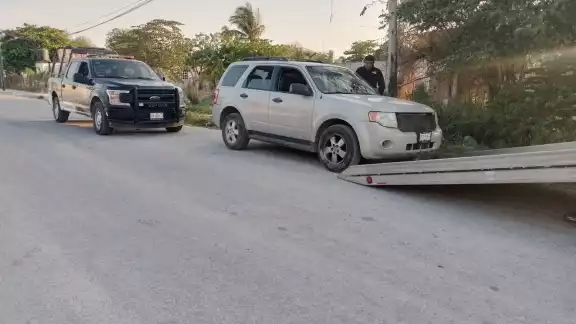 La camioneta del hombre fue trasladada al corralón de Escárega La camioneta del hombre fue trasladada al corralón de Escárega