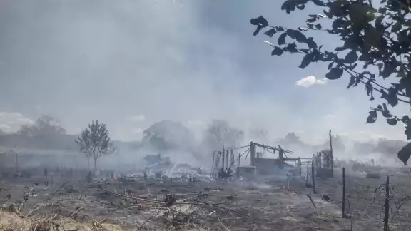 El rancho estaba abandonado, por lo que no se registraron víctimas El rancho estaba abandonado, por lo que no se registraron víctimas
