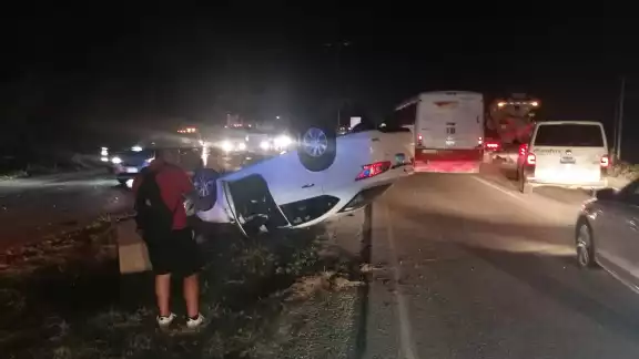 Testigo de este percance fueron elementos del filtro policiaco ubicado a la salida de la ciudad Testigo de este percance fueron elementos del filtro policiaco ubicado a la salida de la ciudad