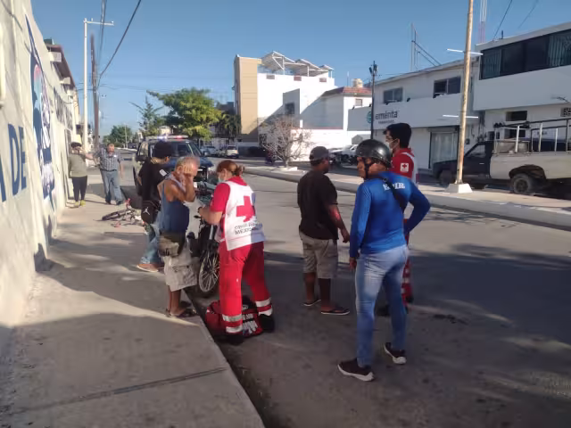 El abuelito solo tuvo lesiones menores en el brazo