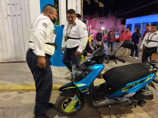 El conductor de la motocicleta se encontraba en aparente estado de ebriedad