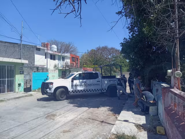 La Guardia Nacional mantiene el operativo en la colonia Bojórquez de Mérida