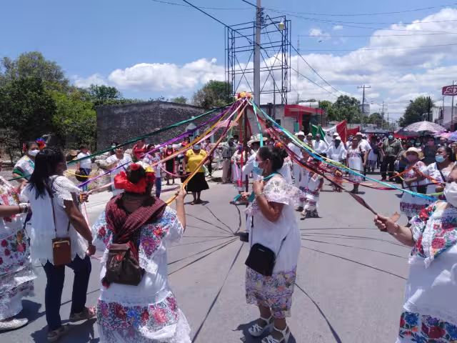 Los feligreses aseguraron pedir por lluvias para las cosechas de la comisaría