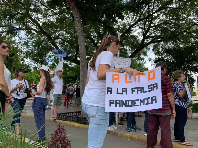 Sostuvo que en Yucatán y en todo el mundo comparten su sentir de no usar cubrebocas y decirle no a la vacuna