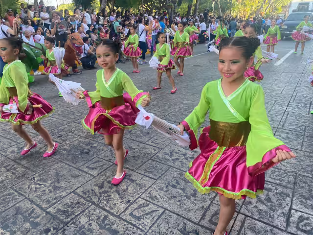 Fueron cerca de 500 niños que desfilaron en el Carnaval de Mérida