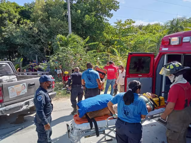 Mujer alcoholizada provoca fuerte accidente en la Zona Continental de Isla Mujeres