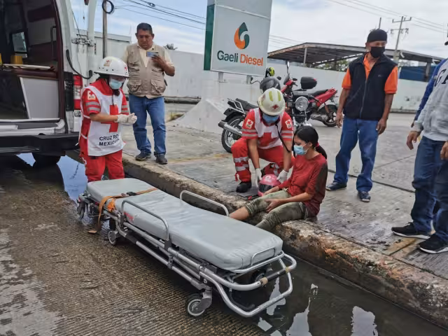 La Cruz Roja atendió a ambos