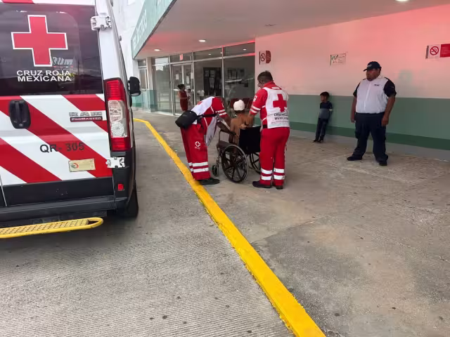 Debido a la gravedad de la lesión, paramédicos optaron por trasladarlo a un hopsital