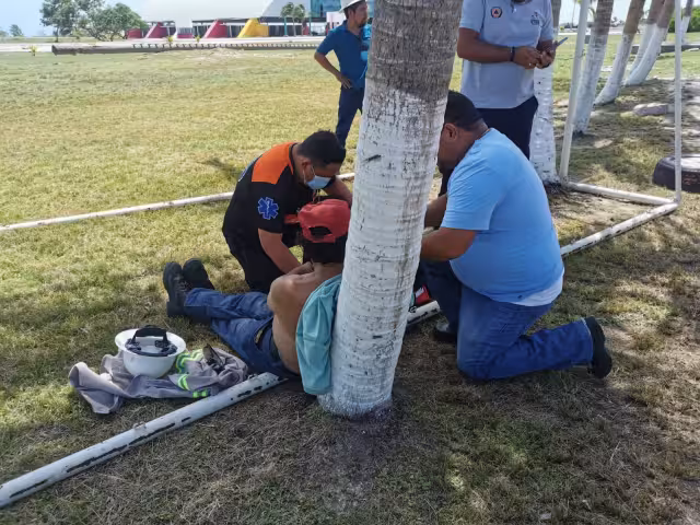 El empleado del Ayuntamiento de Ciudad del Carmen fue trasladado al IMSS