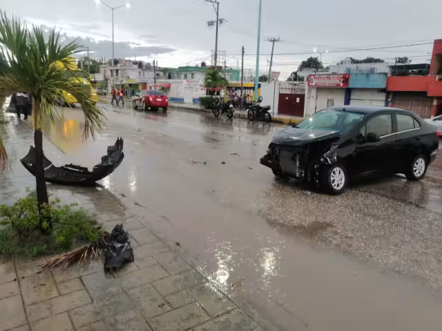 Solamente se registraron daños materiales