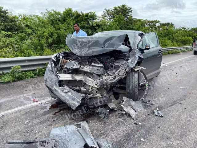 Cuatro autos estuvieron involucrados en el accidente