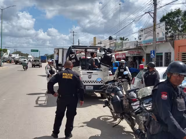 Elementos de la Guardia Nacional tomaron conocimiento de los hechos para dar con el agresor