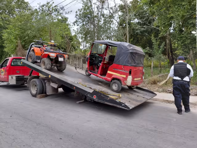 Operativo sorpresa en Hopelchén envía al corralón mototaxis y motocicletas por infracciones viales