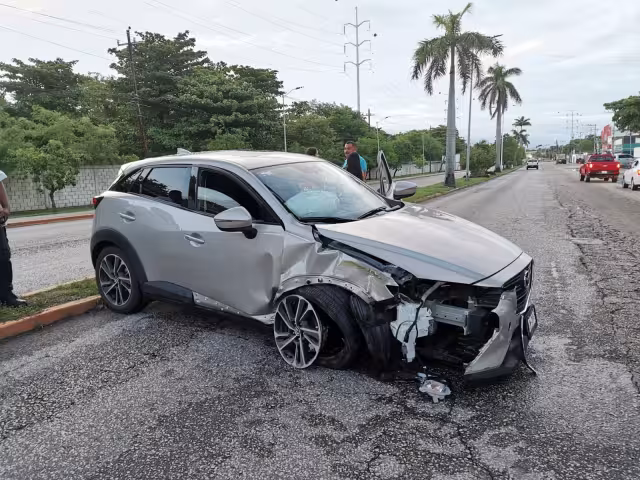 El accidente ocurrió la mañana del sábado, a la altura de la colonia Pedro Sainz de Baranda.