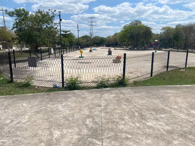 El parque Splash Pad de Mérida luce cerrado desde hace varios meses