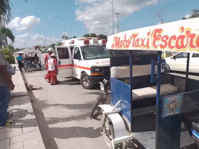 La mujer presentó heridas en el brazo izquierdo