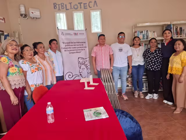 Bibliotecas de Pomuch y Cumpich fueron fortalecidas como espacios indígenas y promotores de la lengua maya.