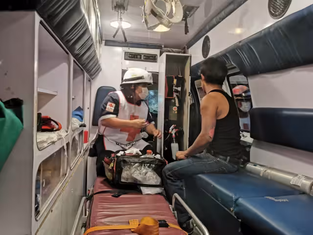 Abraham Spoc de 23 años fue trasladado al hospital debido a la gravedad de sus quemaduras