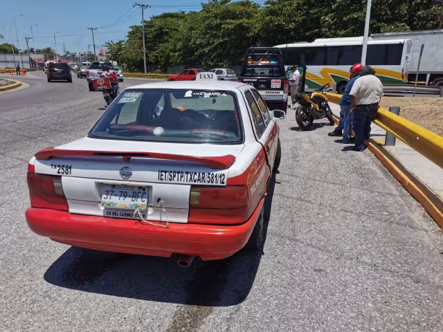 El accidente solo dejó daños materiales