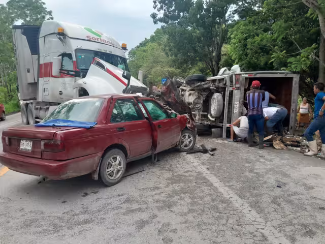 Los lesionados fueron trasladados al hospital