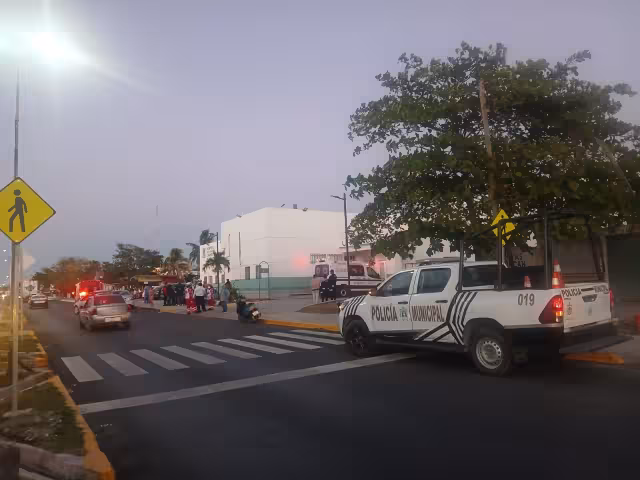 Elementos policiacos de Champotón atendieron el llamado de emergencia.