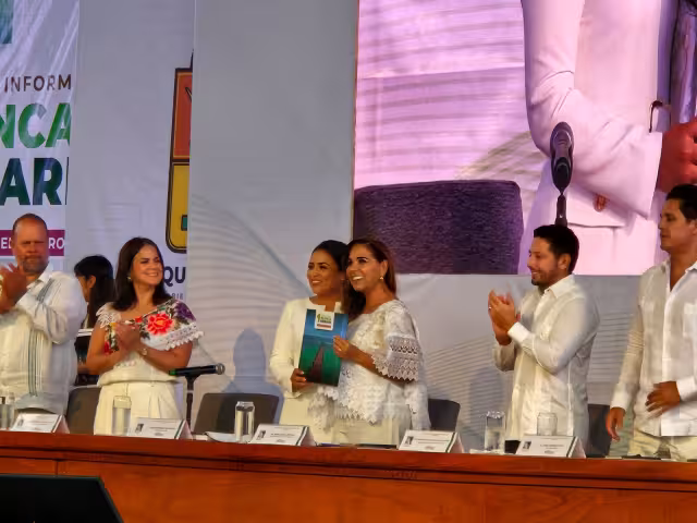 Destacan 15 proyectos prioritarios cumplidos en informe de gobierno en Puerto Morelos, Quintana Roo