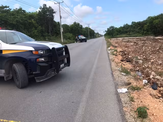 La circulación en el área fue cerrada para llevar a cabo los procedimientos correspondientes