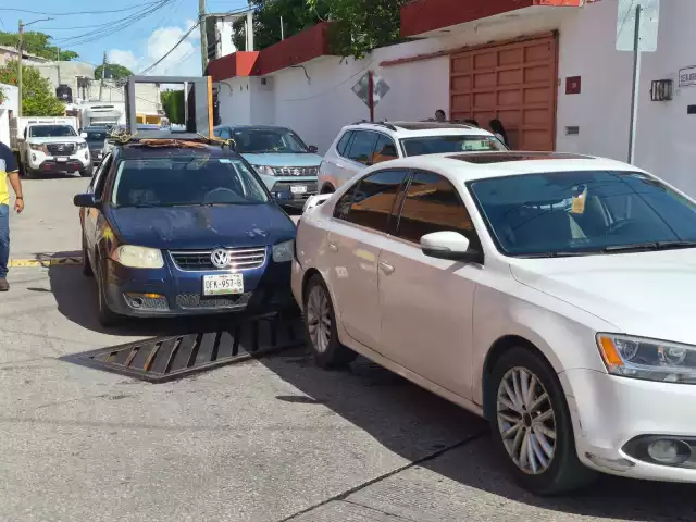 El golpe por alcance provocó daños materiales en ambas unidades