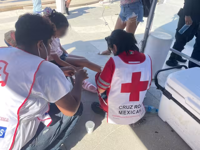 La picadura de Medusa fue la principal causa de auxilio médico en Progreso este domingo