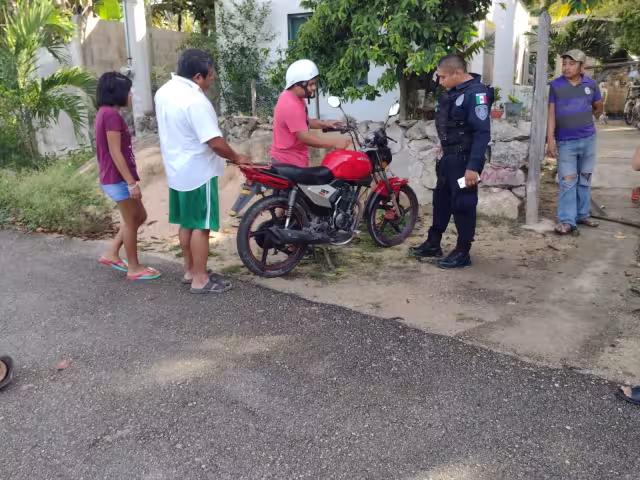 La policía municipal llegó tras la persecución por varias calles