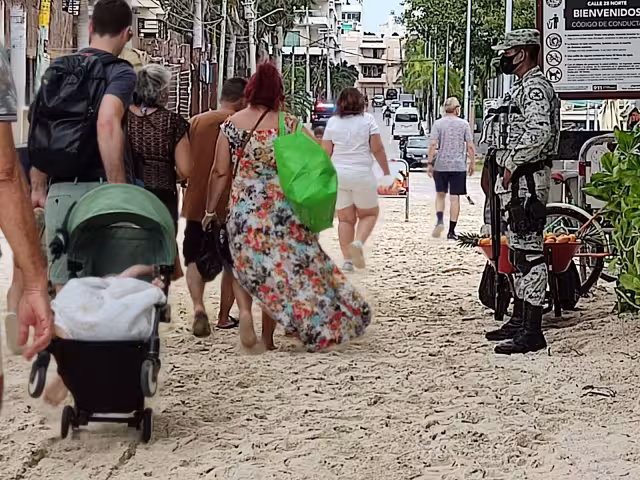 El Frente Frío espantó a los turistas en Playa del Carmen