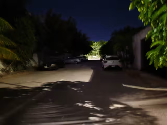 Algunas calles del sector quedaron en la penumbra.