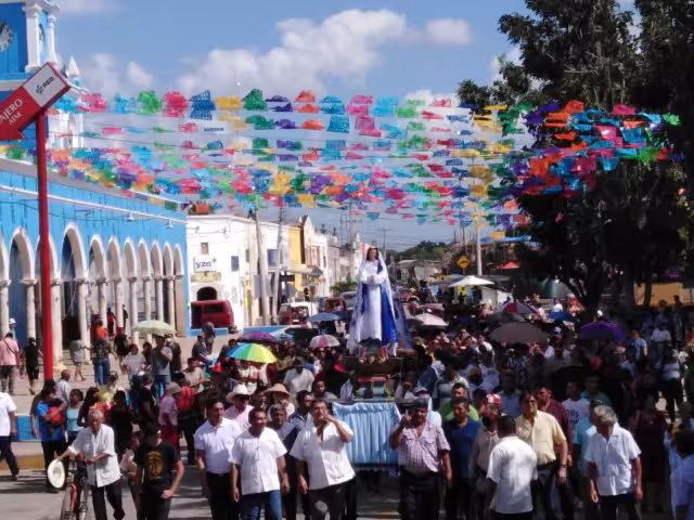 Este domingo se realizó la procesión en honor a la Virgen de la Inmaculada Concepción en Temax