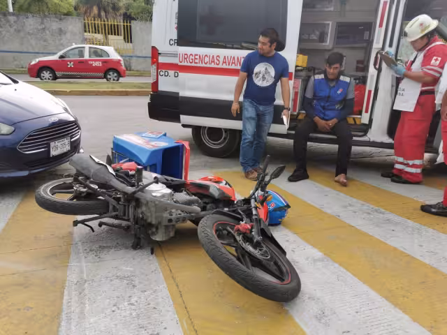 Un pizzero fue atropellado en Ciudad del Carmen, Campeche
