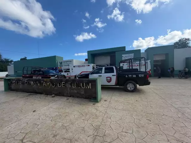 Las dos personas lesionadas fueron trasladadas al Hospital Comunitario del IMSS en Tulum