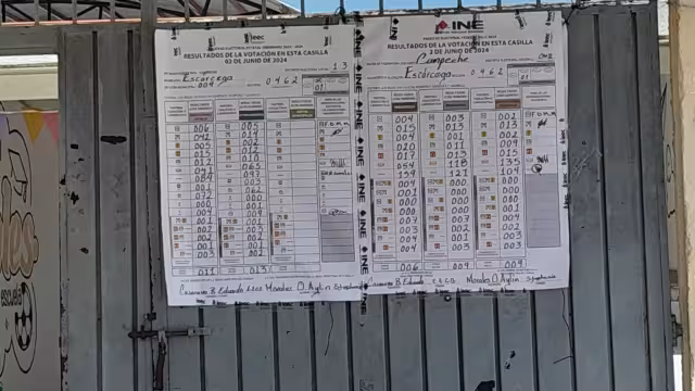 Continúa conteo de votos en Escárcega