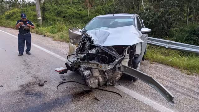 Una persona resultó herida en el accidente sin ser necesario su traslado a un hospital de José María Morelos