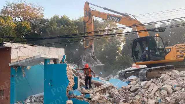 El primer predio en ser demolido en La Plancha fue el que colinda con la calle 48