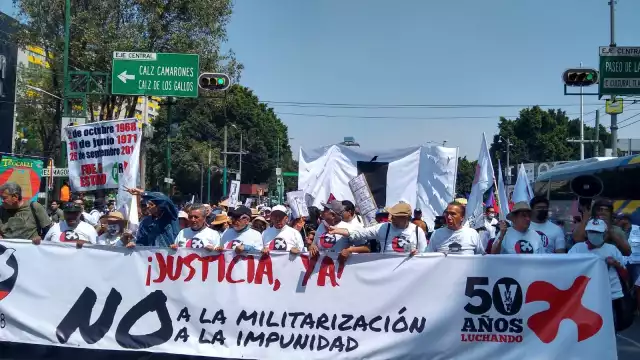 Se espera que la marcha concluya en la Plaza de las Tres Culturas