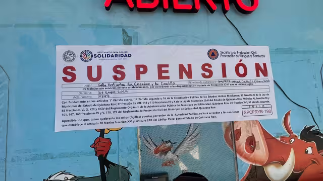 La suspensión se realizó este pasado fin de semana en Puerto Aventuras, donde se había instalado el circo