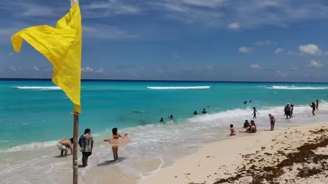 La afluencia en Playa Delfines fue promedio